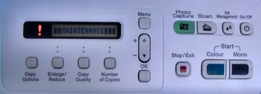 Reset du compteur d'encre pour imprimante jet d'encre Brother