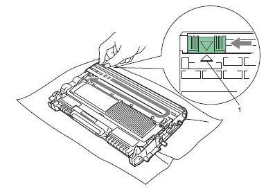 Brother HL2130, HL2135W, DCP7055, DCP7057 - Installer cartouche